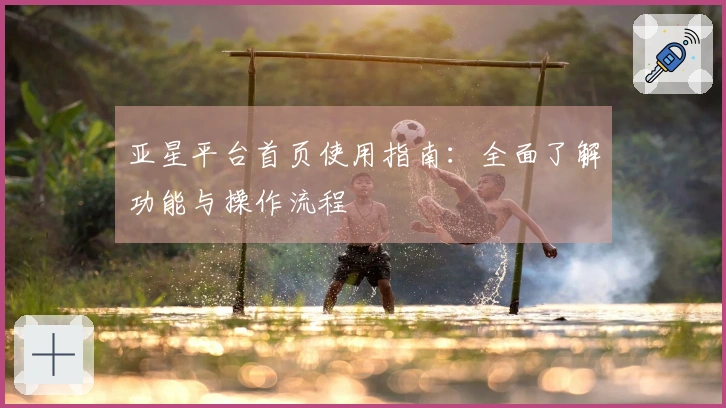 亚星平台首页使用指南：全面了解功能与操作流程